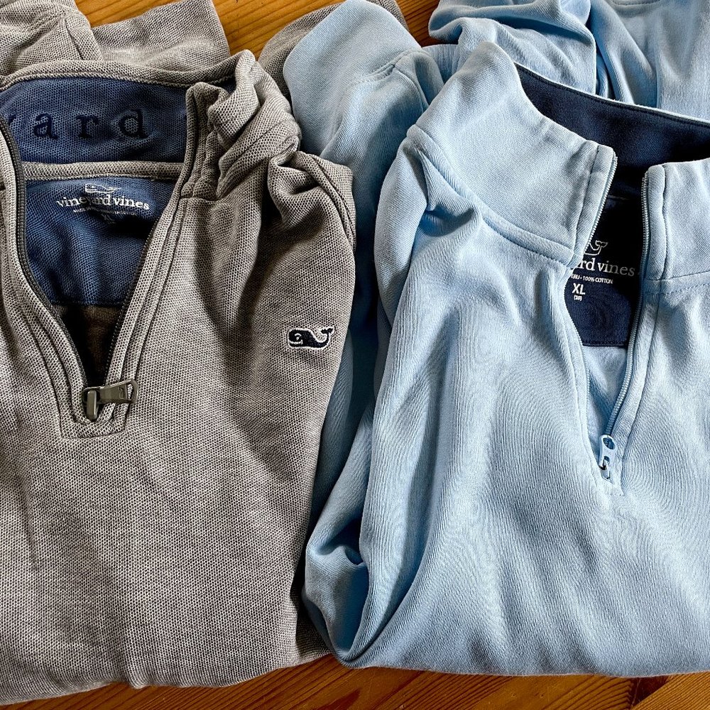 Two Boys Vineyard Vines Quarter-Zip Tops